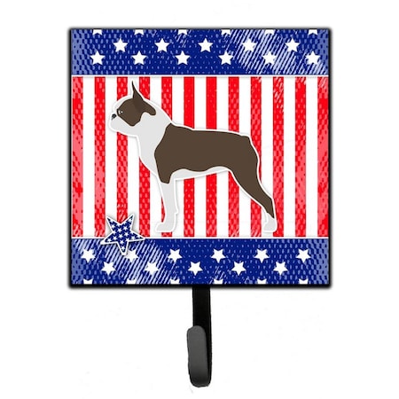 Micasa USA Patriotic Boston Terrier Leash or Key Holder MI224816